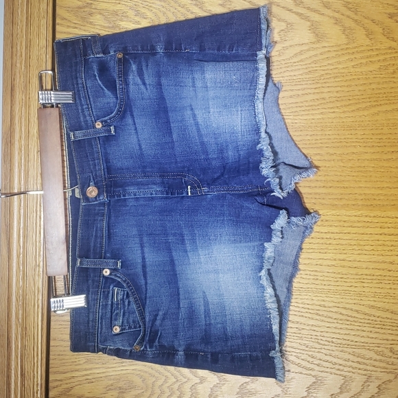 7 For All Mankind Denim Cutoff Shorts - Picture 2 of 7